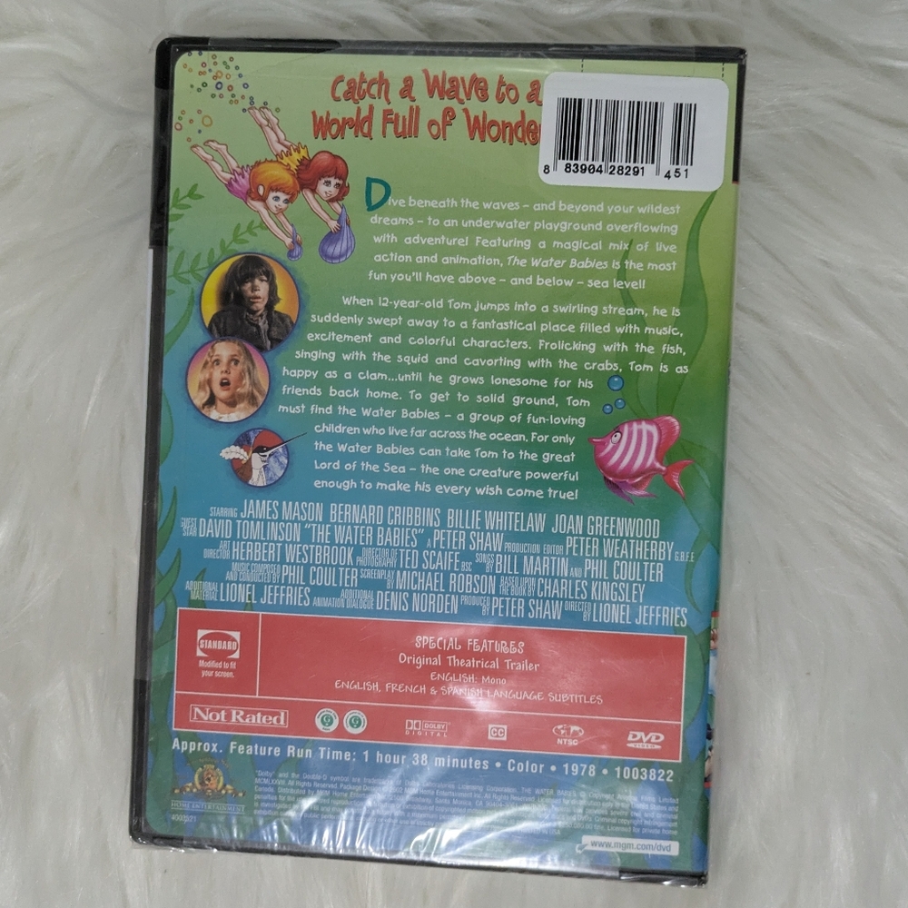 CCO 5 for $25 The Water Babies DVD New Sealed 1978/2002 James Mason Waterbabies - Picture 4 of 5